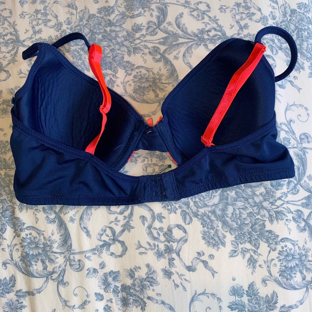Just B Bra 36 C Blue &Red pre owned see all photos - Picture 7 of 8